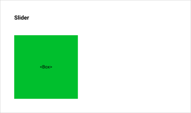 Layout definition for the Slider