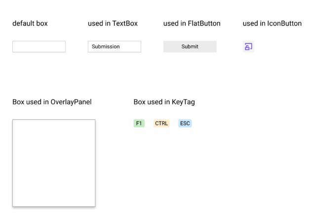 Preview of the Box component