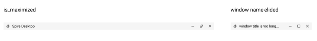 Preview of Title Bar component